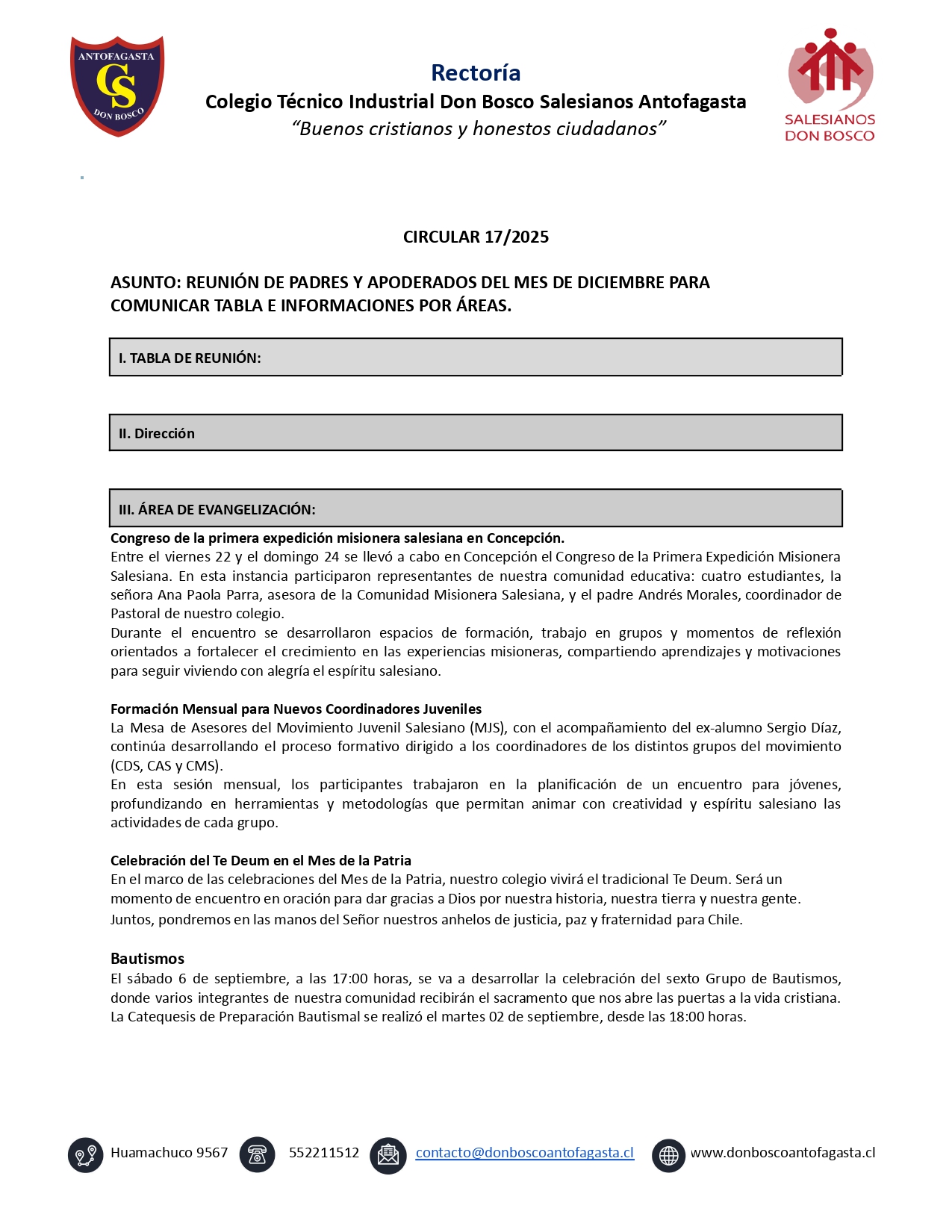 Circular Nº3 2025 Cambios de actividades pedagogicas page 0001