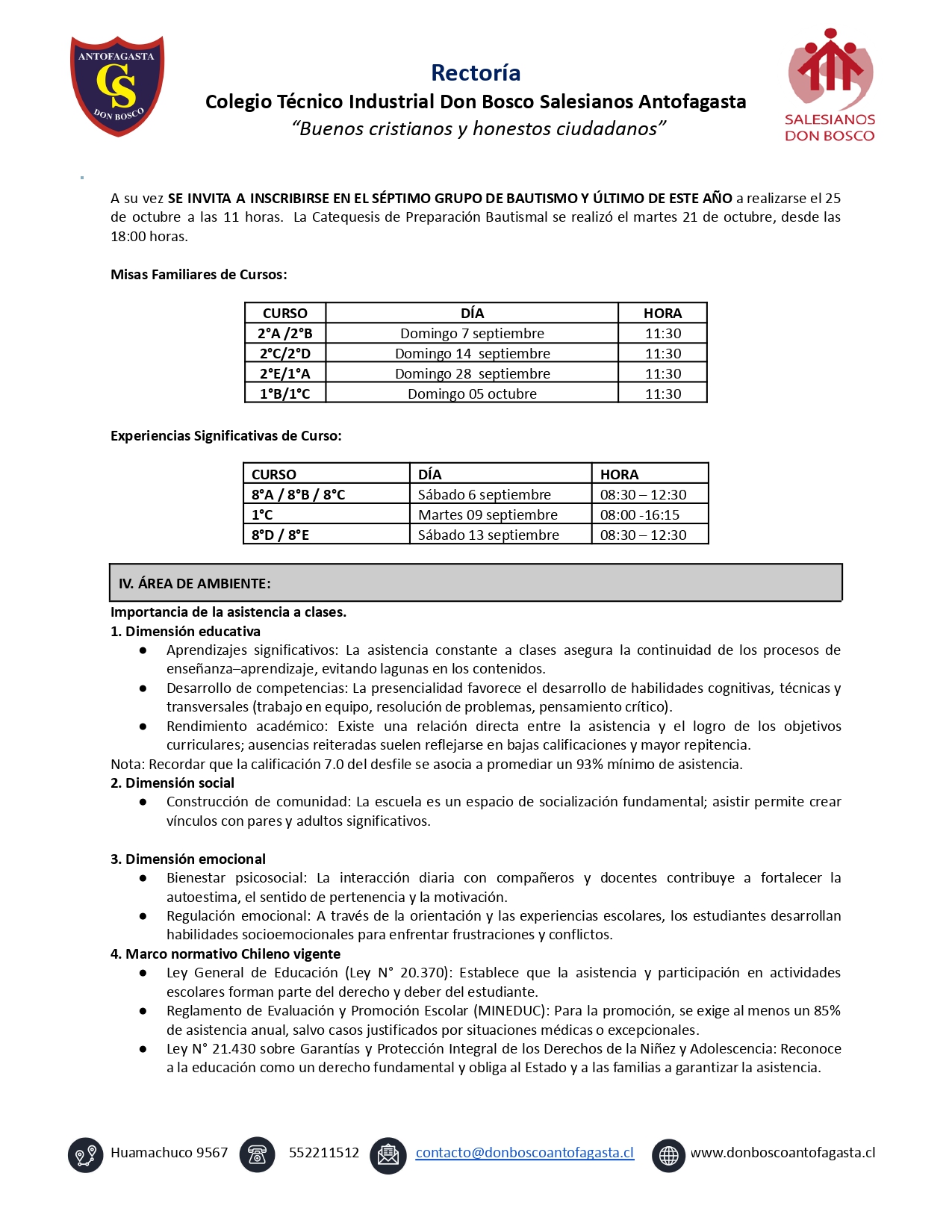 Circular Nº3 2025 Cambios de actividades pedagogicas page 0002