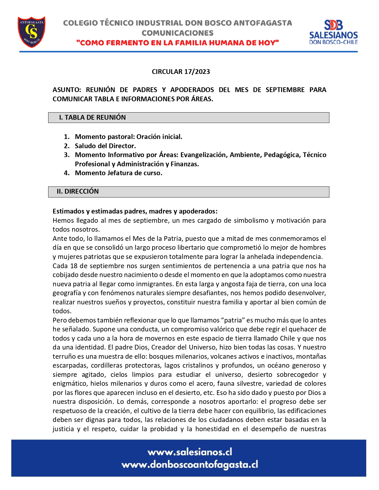 Circular N17 2023 que informa reunión de padres y apoderados del mes de septiembre 1 page 0001