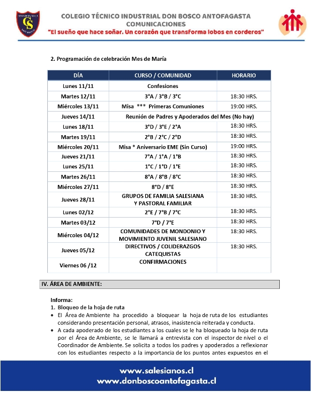 Circular N19 2024 que informa reunión de padres y apoderados del mes de noviembre de 2024 page 0003
