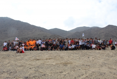 Alta concurrencia de la CEP del Colegio TI Don Bosco Antofagasta en caminata de celebración de la Semana de la Actividad Física