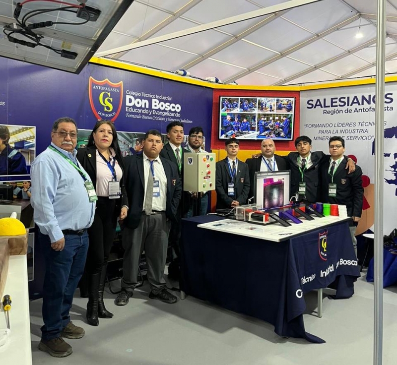 Colegios Don Bosco Antofagasta y Calama presentan proyectos en Exponor 2024