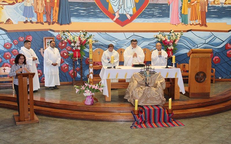 Comunidad Educativa Pastoral celebró misa de segundo domingo de Pascua de la Divina Misericordia