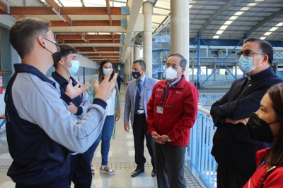 Autoridades regionales de Educación efectuaron una visita inspectiva a las dependencias del colegio