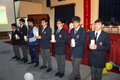 Estudiantes salesianos del CTI Don Bosco Antofagasta celebran la Resurrección de Jesucristo en la Eucaristía de Pascua